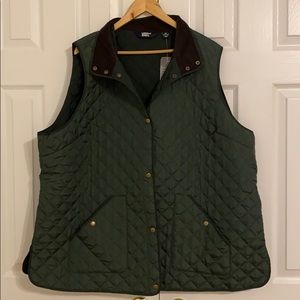NWT Lands' End Women's Plus Primaloft Quilted Vest